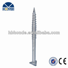 Hot dipped galvanized Ground screw with flange